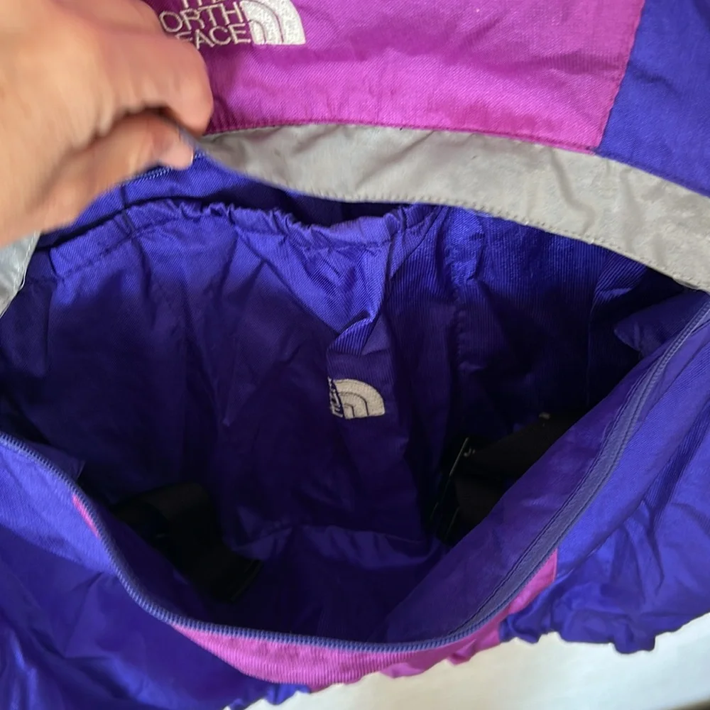 The North Face Vintage Color Block Shell Jacket Becomes Fanny Pack Sz L